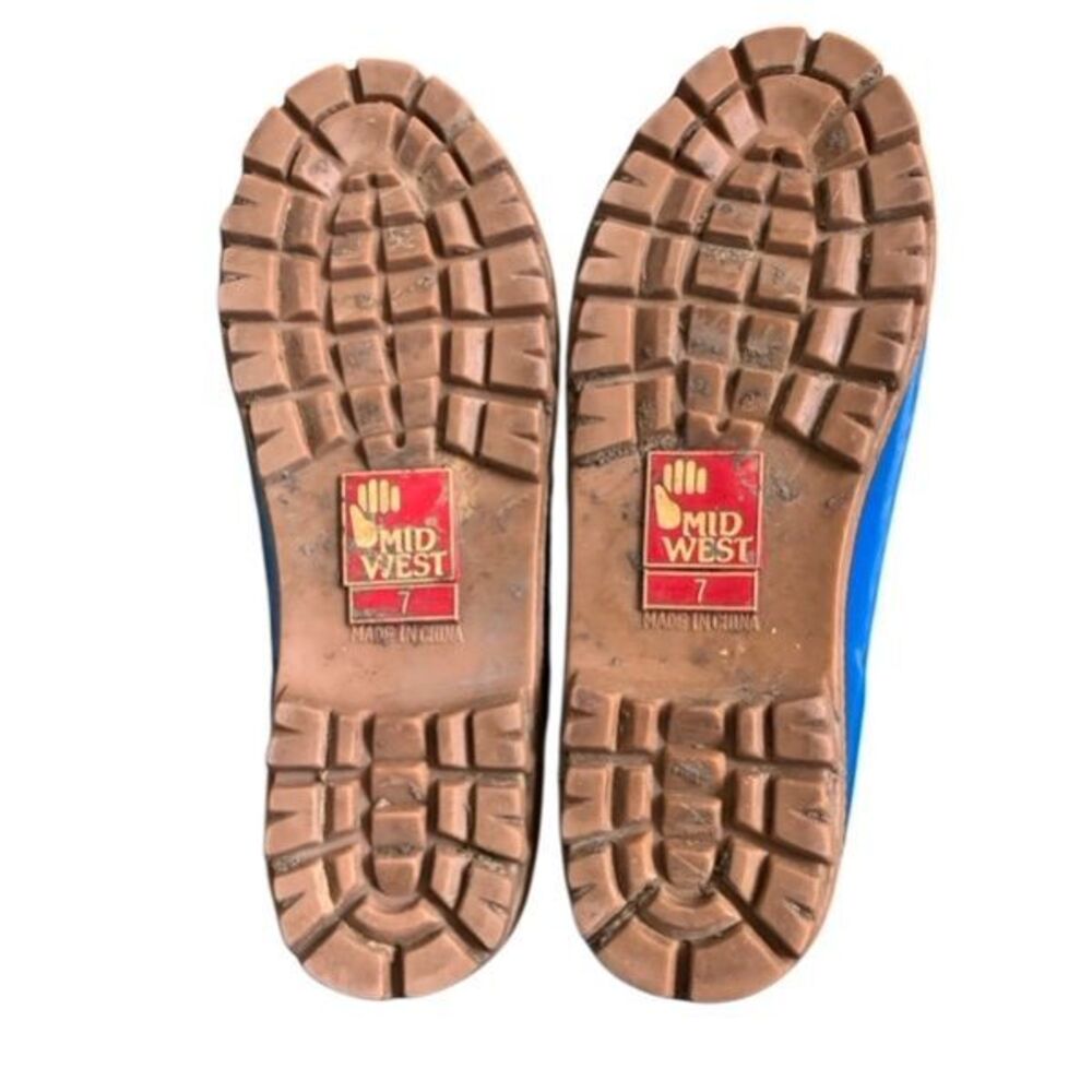 Mid West Size 7 Women’s Blue Rain & Garden Loafers Style 6050 - Picture 7 of 7